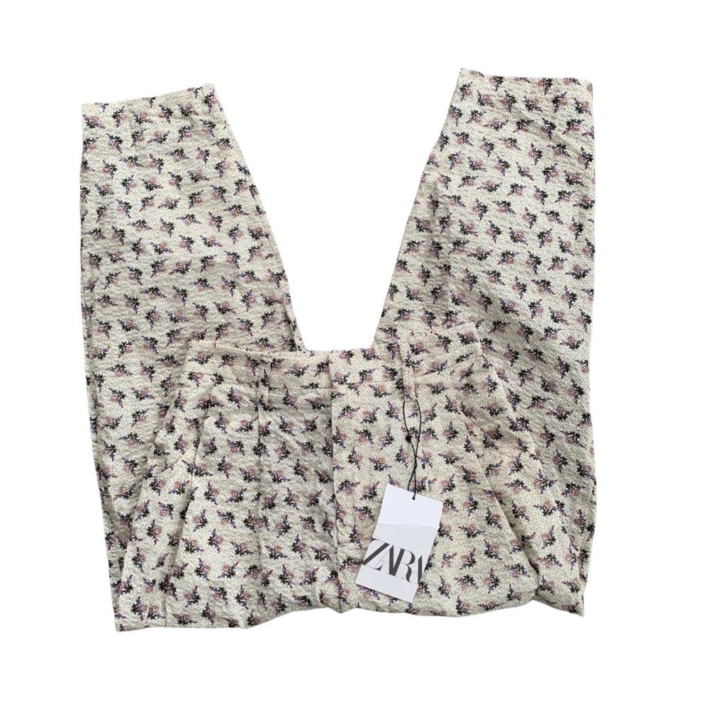 NWT Zara Boho Floral Trouser Pants